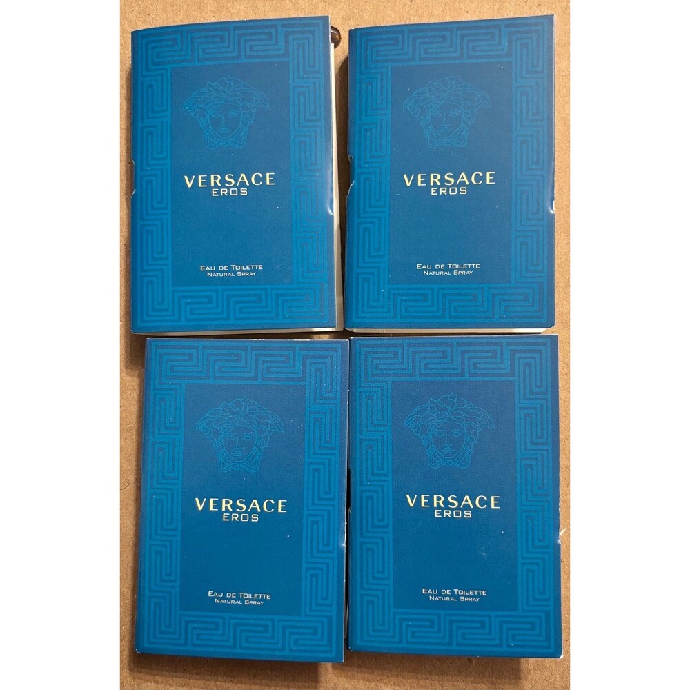 Versace Eros EDT Sample Lot of 4 x Deluxe Spray Vials New
